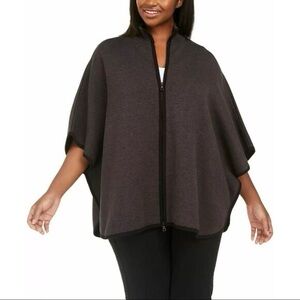 Anne Klein Black Sweater Cape